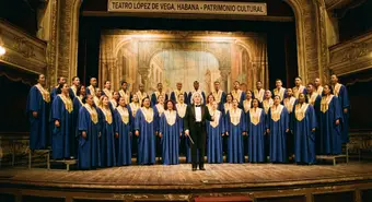 Coro Nacional de Cuba en concierto bajo la dirección de Digna Guerra