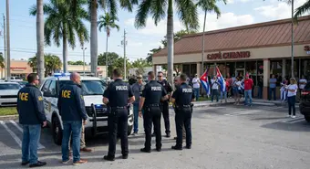 Florida police officers collaborating with federal ICE agents in immigration operations