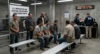 Cuban migrants in ICE detention center facing deportation, 2026 context