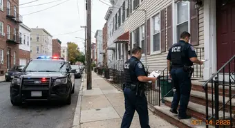 ICE agents conducting door-to-door immigration enforcement operations, 2026 enforcement operations