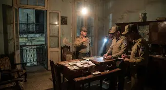 Police operation in Havana seizing foreign currency in the informal market