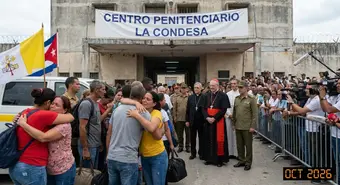 Dramatic moment of Cuban political prisoners being released with Vatican involvement in 2026