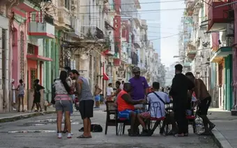 Structural damage to buildings after the earthquake in eastern Cuba