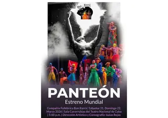 Dancers from the Ban Rarrá Folkloric Company during the debut of Panteón