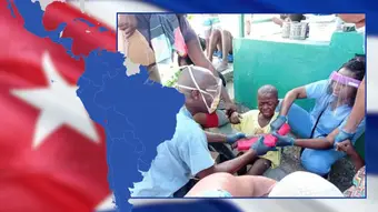 Cuban doctors on an international mission in Latin America