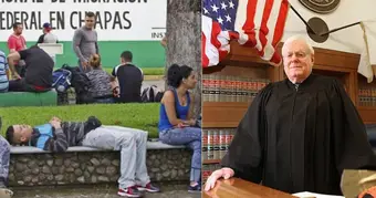 Federal judge's gavel over legal documents related to Cuban deportations