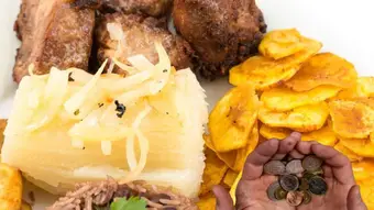 Cuban food stall with high prices