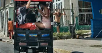 A view of a street in Cuba showing the current economic situation