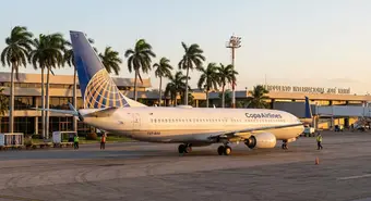 Copa Airlines plane at Havana José Martí International Airport