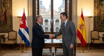 Diplomatic meeting between the foreign ministers of Cuba and Spain in Madrid