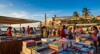 The Morro-Cabaña fortress in Havana, traditional venue of the Book Fair. Illustration.