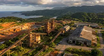 Nickel processing plant in Moa, Cuba, operated by Sherritt International